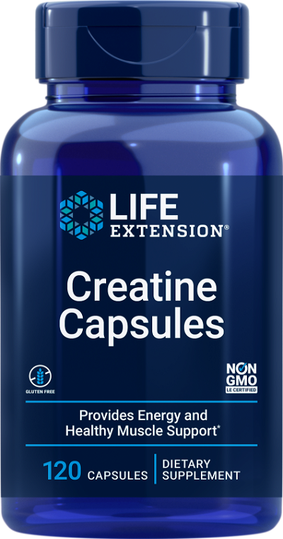 Life Extension Creatine Capsules 120 Capsules - Creatine Capsules at MySupplementShop by Life Extension