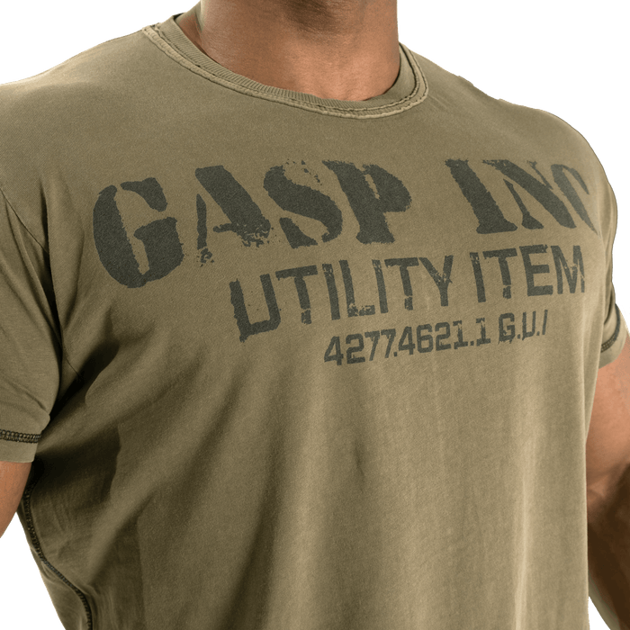 GASP Basic Utility Tee - Wash Green - T-Shirt at MySupplementShop by Gasp