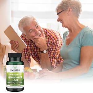 Swanson Full Spectrum Spearmint Leaf 400mg - 60 caps - Health and Wellbeing at MySupplementShop by Swanson