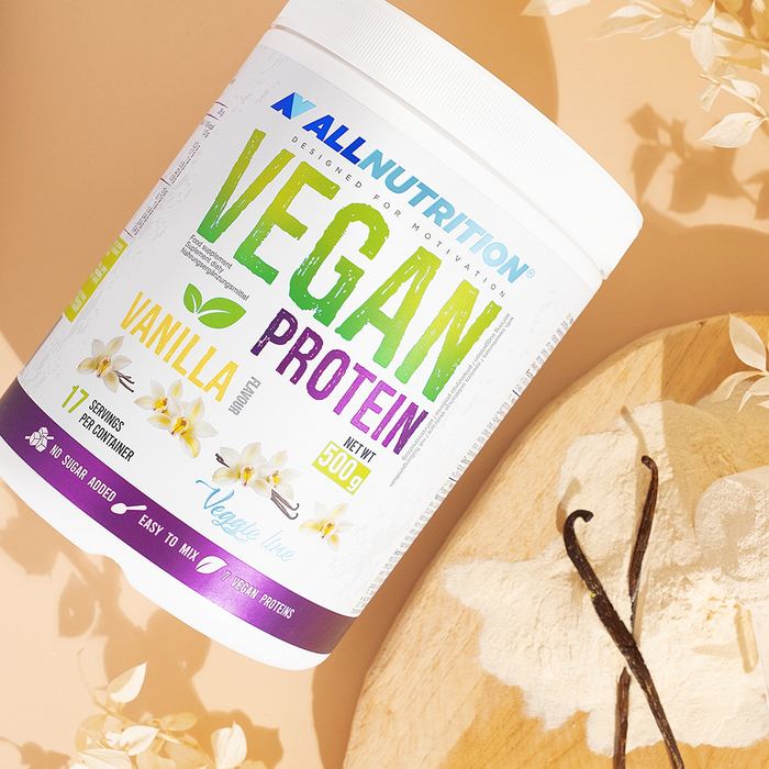 Allnutrition Vegan Protein - 500g - Vanilla - Protein Supplement Powder at MySupplementShop by Allnutrition