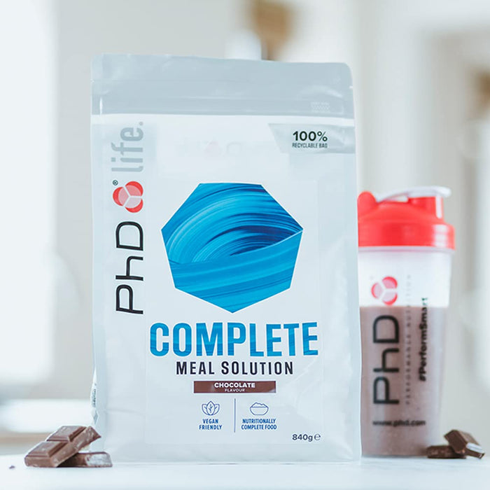 PhD Complete Meal Solution, Chocolate 840g - Health Foods at MySupplementShop by PhD