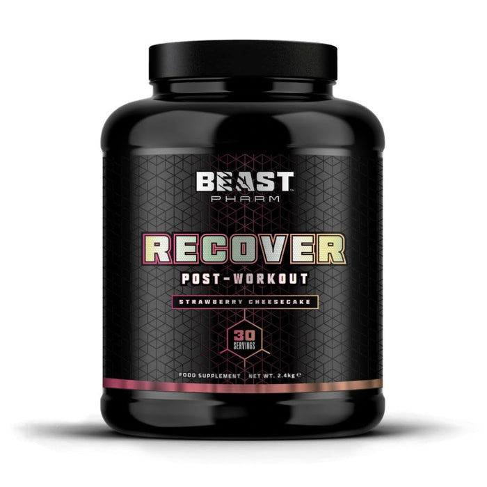 Beast Pharm Recover Post Workout 2.4kg (Strawberry Cheesecake) - Recovery Shake at MySupplementShop by Beast Pharm