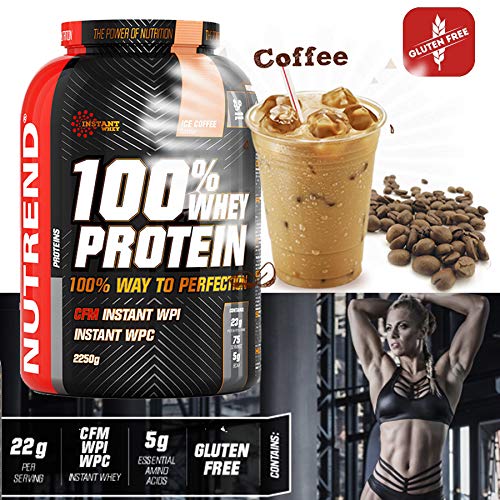 Nutrend 100% Whey Protein, Ice Coffee 2250g - Whey Proteins at MySupplementShop by Nutrend