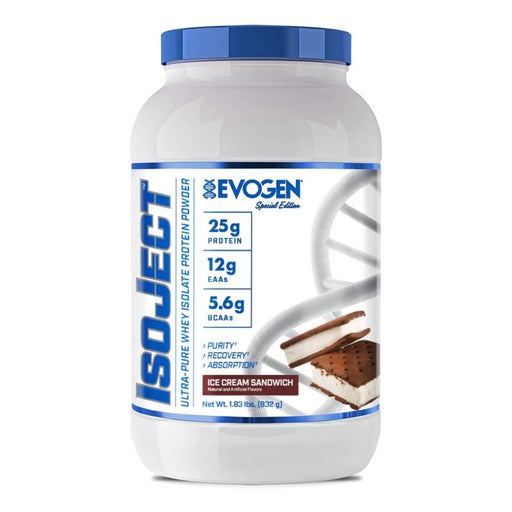 Evogen IsoJect, Ice Cream Sandwich 832g - Whey Proteins at MySupplementShop by Evogen