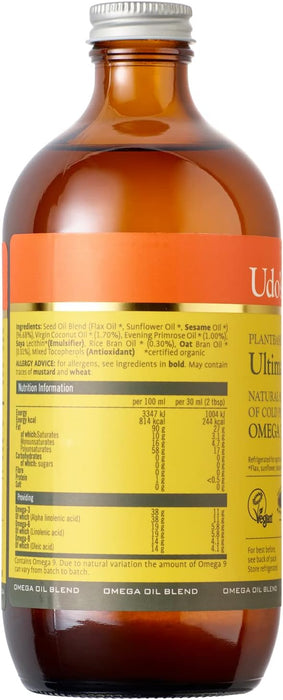 Udo's Choice Organic Ultimate Oil Blend 500ml - Sports Nutrition at MySupplementShop by Udo's Choice