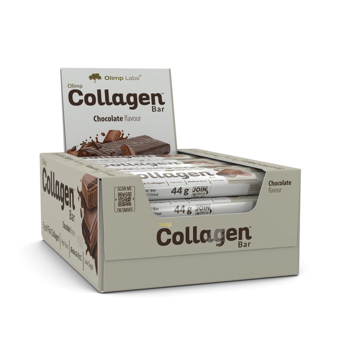 Olimp Nutrition Collagen Bar, Chocolate (EAN 5901330094019) 25 x 44g - Nutrition Bars at MySupplementShop by Olimp Nutrition