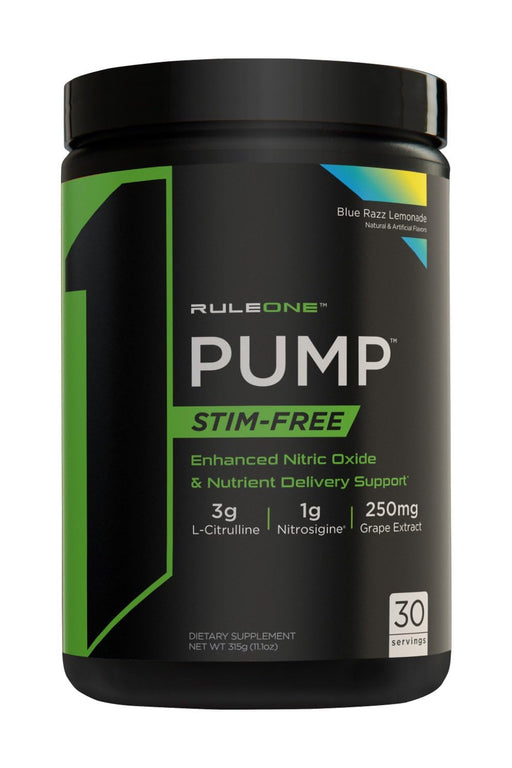 Rule One Pump, Blue Razz Lemonade 330g - Sports Supplements at MySupplementShop by Rule One