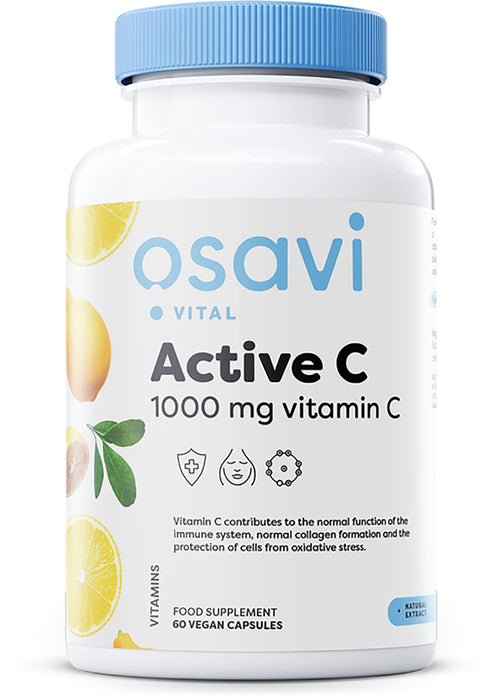 Osavi Active C, 1000mg Vitamin C - 60 vegan caps - Vitamin C at MySupplementShop by Osavi