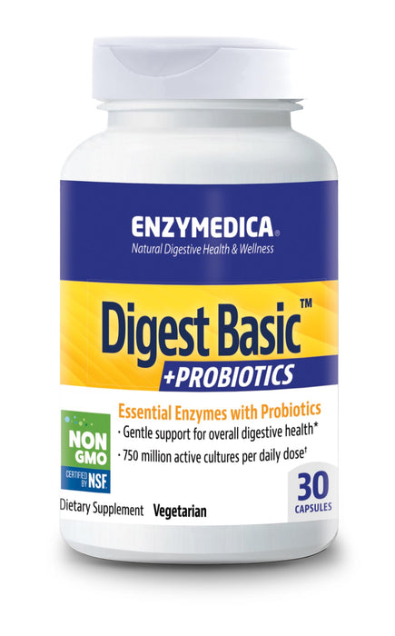 Enzymedica Digest Basic + Probiotics 30 Capsules - Nutritional Supplement at MySupplementShop by Enzymedica