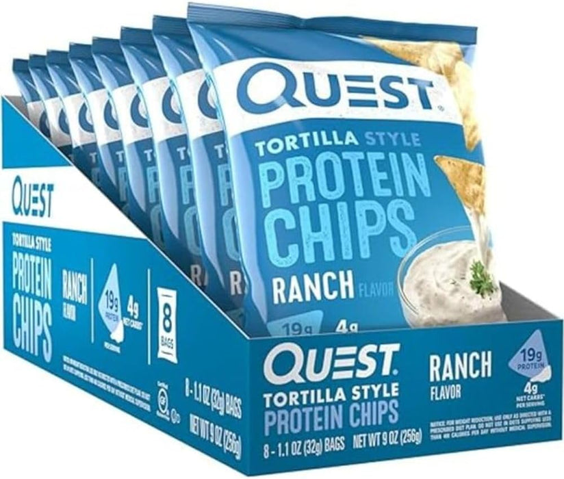 Quest Nutrition Protein Chips 8x32g - Food Cupboard at MySupplementShop by Quest Nutrition