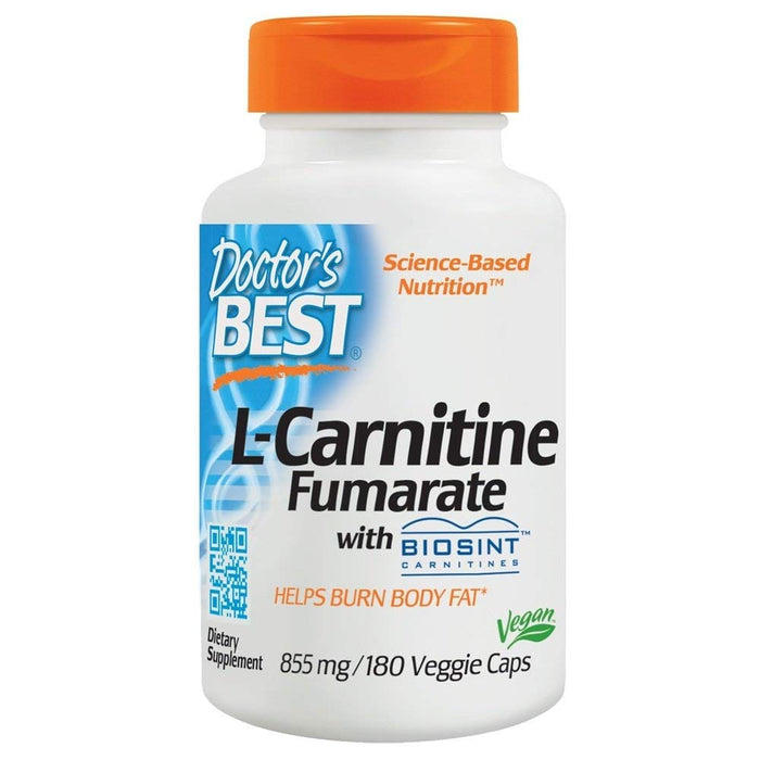 Doctor's Best L-Carnitine Fumarate, 855mg - 180 vcaps - Slimming and Weight Management at MySupplementShop by Doctor's Best