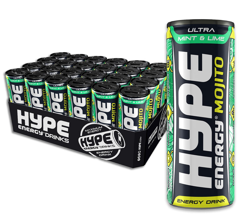 HYPE Mojito Mint & Lime 24x250ml Mint & Lime - Energy Drinks at MySupplementShop by Hype Energy Drinks