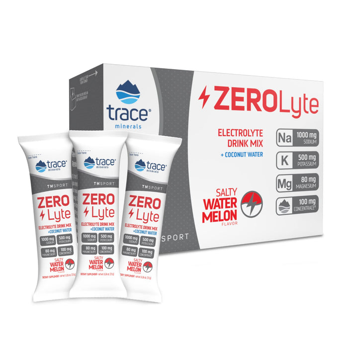 ZEROLyte, Salty Watermelon - 30 packets - Health and Wellbeing at MySupplementShop by Trace Minerals