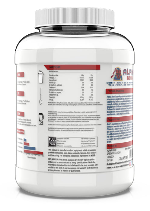 Alpha Neon Super 4, 2kg - Sports Supplements at MySupplementShop by Alpha Neon