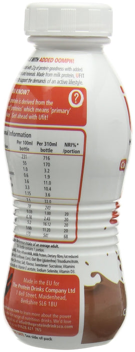 UFit 25g Protein Shakes 10x330ml - Sports Nutrition at MySupplementShop by UFit