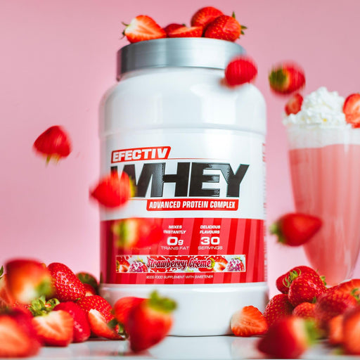 Efectiv Nutrition Whey Protein 900g Strawberry - Whey Proteins at MySupplementShop by Efectiv