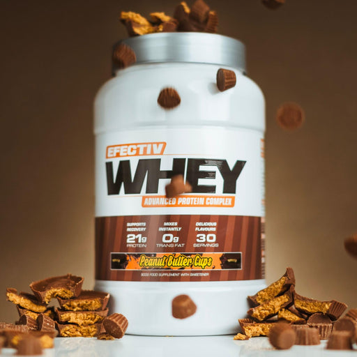 Efectiv Nutrition Whey Protein 900g Peanut Butter Cups - Whey Proteins at MySupplementShop by Efectiv