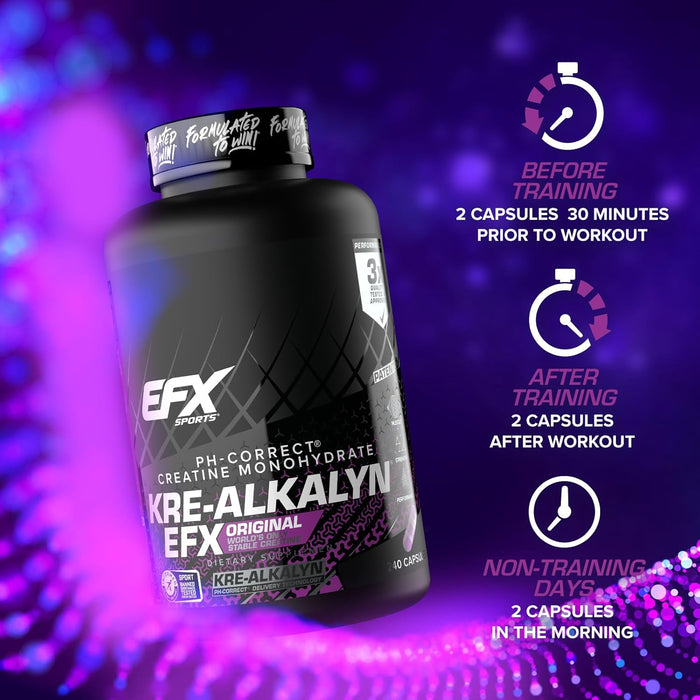 EFX Sports Kre-Alkalyn 240 Capsules