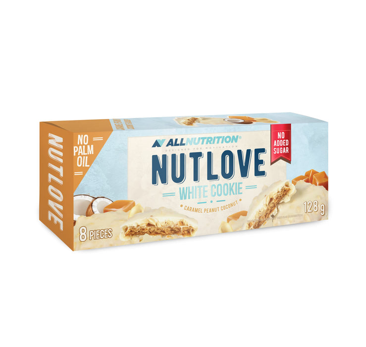 Allnutrition Nutlove White Cookie, Caramel Peanut Coconut 8 cookies - Health Foods at MySupplementShop by Allnutrition