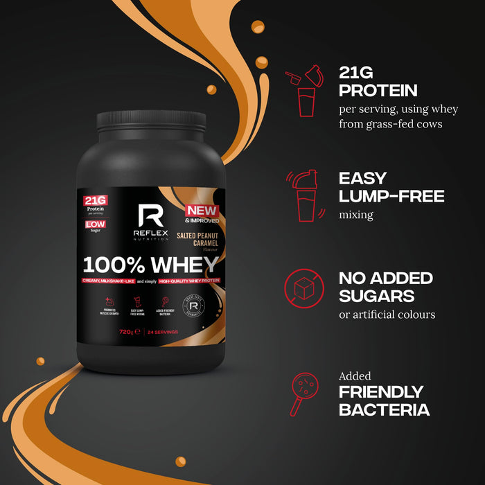 Reflex Nutrition 100% Whey 720g - Whey Proteins at MySupplementShop by Reflex