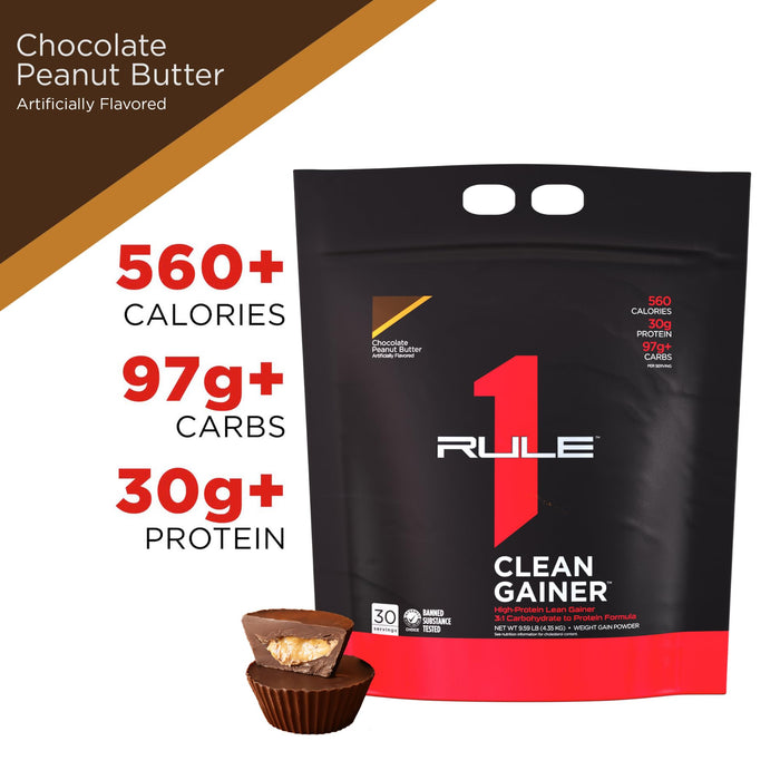 Rule One R1 Clean Gainer, Chocolate Peanut Butter - 4350g - Nutritional Supplement at MySupplementShop by Rule1