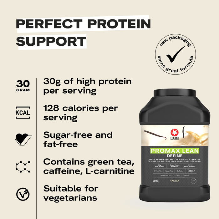 Maxi Nutrition Promax Lean Powder 980g Vanilla - Whey Proteins at MySupplementShop by Maxi Nutrition