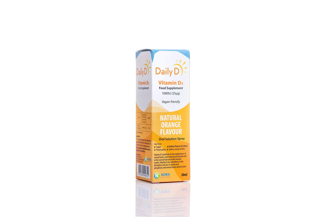 DailyD 1000iu Vitamin D3 Spray - 30ml - Bone Care at MySupplementShop by K Kora Healthcare Daily D