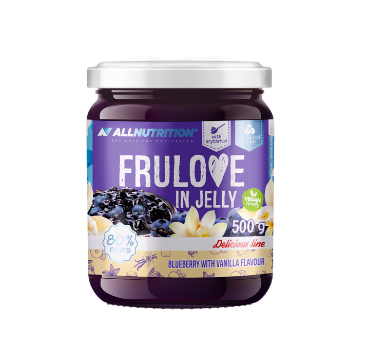 Allnutrition Frulove In Jelly, Blueberry with Vanilla - 500g - Jams & Preserves at MySupplementShop by Allnutrition