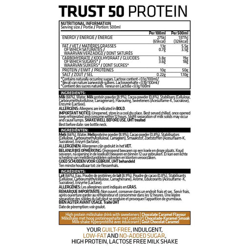 USN Trust Protein 50 6x500ml - Sports Nutrition at MySupplementShop by USN