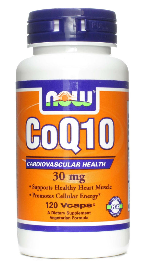 NOW Foods CoQ10, 30mg - 120 vcaps - Health and Wellbeing at MySupplementShop by NOW Foods