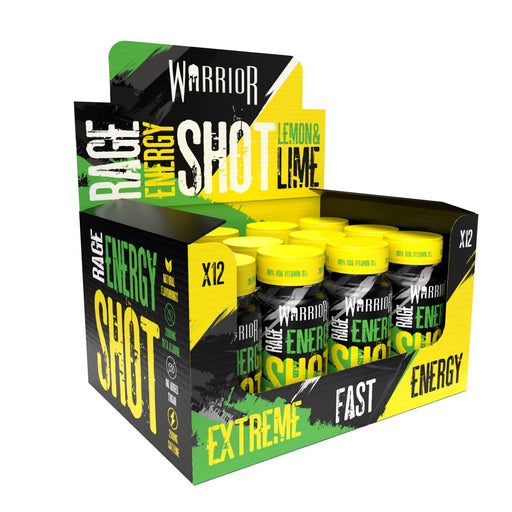 Rage Energy Shot, Lemon & Lime - 12 x 60 ml. - Pre & Post Workout at MySupplementShop by Warrior