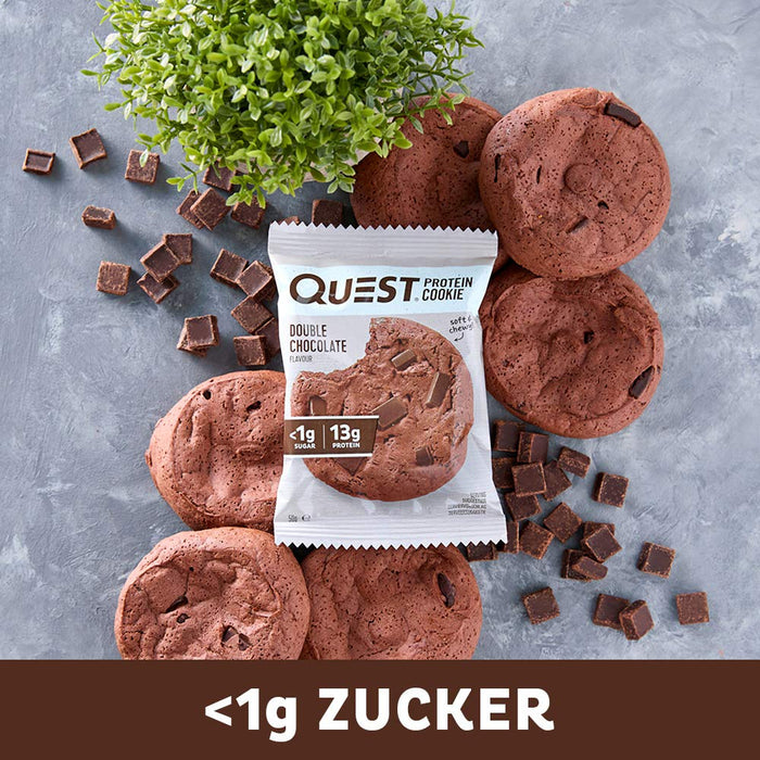 Quest Quest Protein Cookie 12x50g Double Chocolate Chip - Sports Nutrition at MySupplementShop by Quest Nutrition