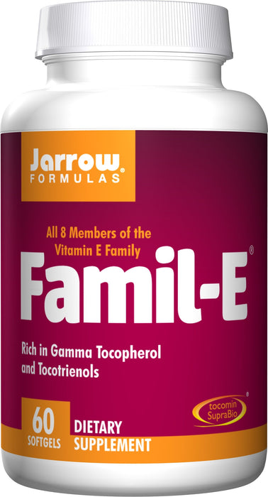 Jarrow Formulas Famil-E - 60 softgels - Health and Wellbeing at MySupplementShop by Jarrow Formulas