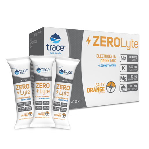 ZEROLyte, Salty Orange - 30 packets - Health and Wellbeing at MySupplementShop by Trace Minerals