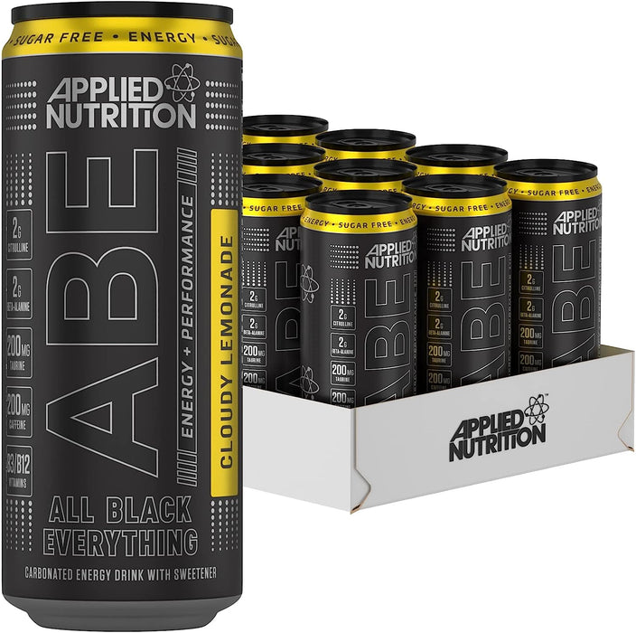 Applied Nutrition ABE Pre Workout Cans 12 x 330ml - Cloudy Lemonade - Energy Drinks at MySupplementShop by Applied Nutrition