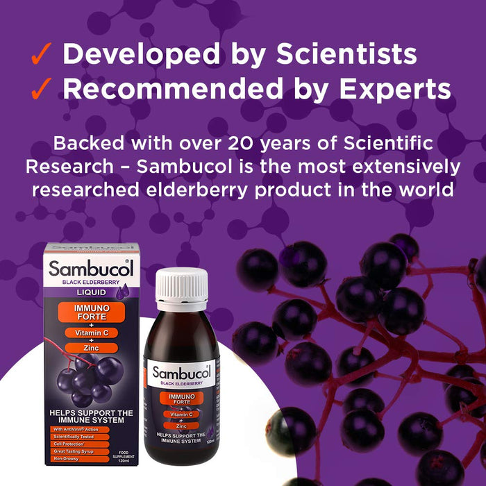 Sambucol Immune Elderberry Extract Liquid - 120ml - Immune Support at MySupplementShop by Sambucol