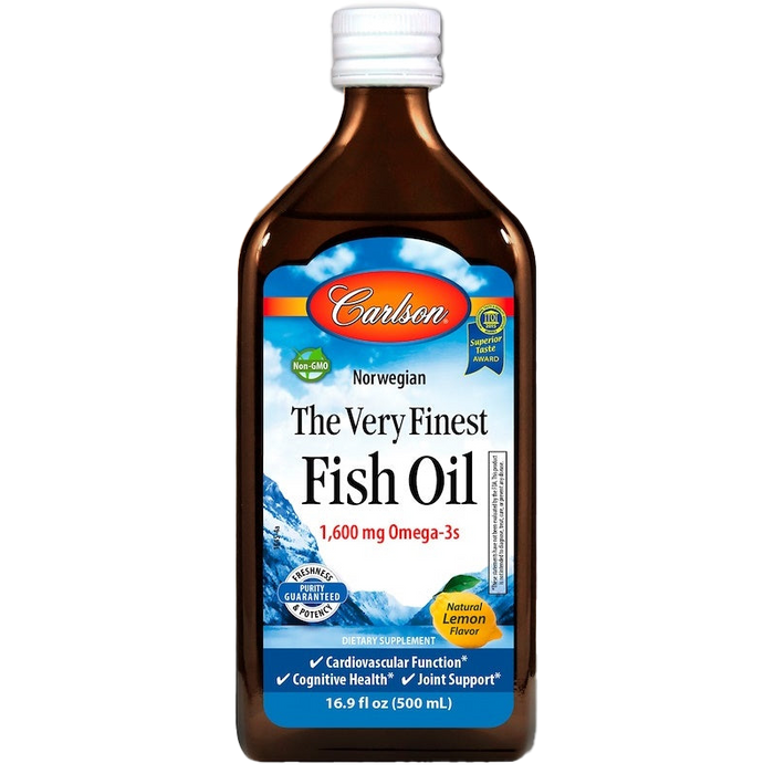 Carlson Labs Das feinste Fischöl, natürliche Orange – 500 ml.