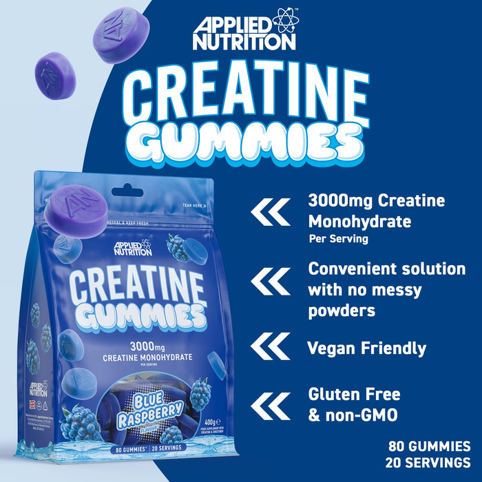 Applied Nutrition 80 Creatine Gummies - Creatine Gummies at MySupplementShop by Applied Nutrition