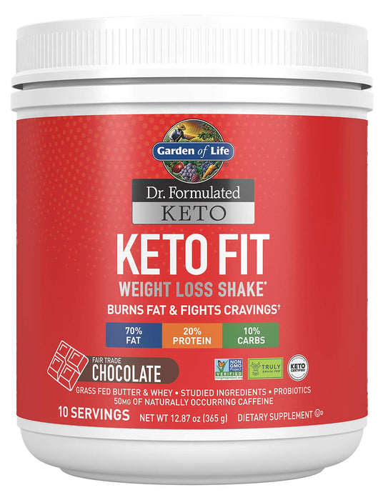 Garden of Life Dr. Formulated Keto Fit, Chocolate - 365g - Whey Proteins at MySupplementShop by Garden of Life