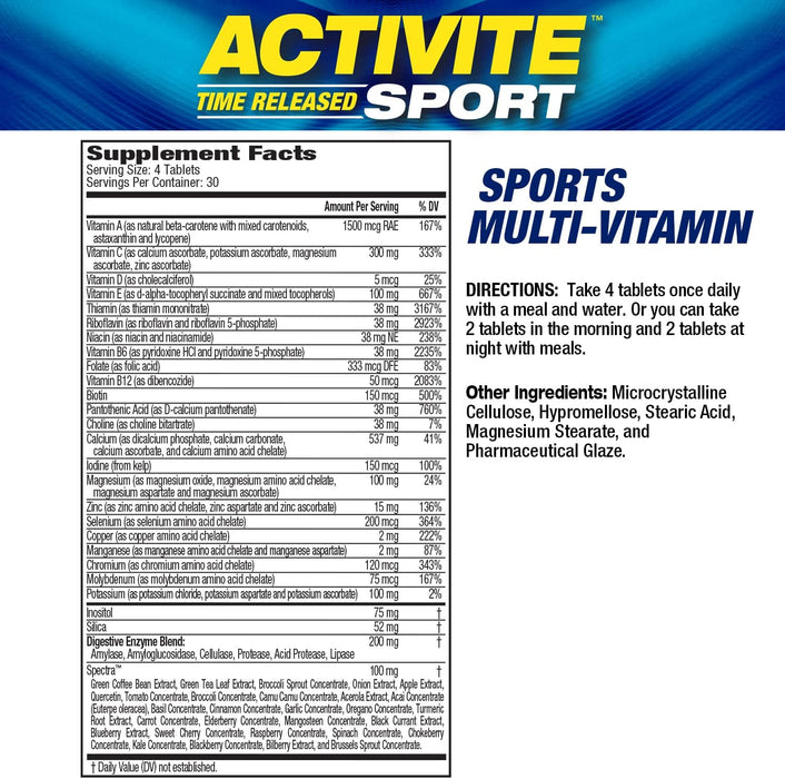 MHP Activite Sport - 120 tablets - Vitamins & Minerals at MySupplementShop by MHP