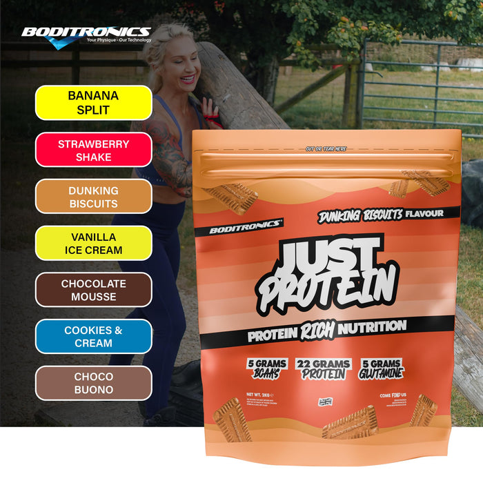 Boditronics Just Protein 2kg - Whey Proteins at MySupplementShop by Boditronics