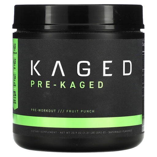 Kaged Muscle Pre-Kaged, Fruit Punch - Nutritional Supplement at MySupplementShop by Kaged Muscle