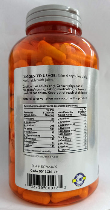 NOW Foods Amino Complete - 360 vcaps - Amino Acids and BCAAs at MySupplementShop by NOW Foods