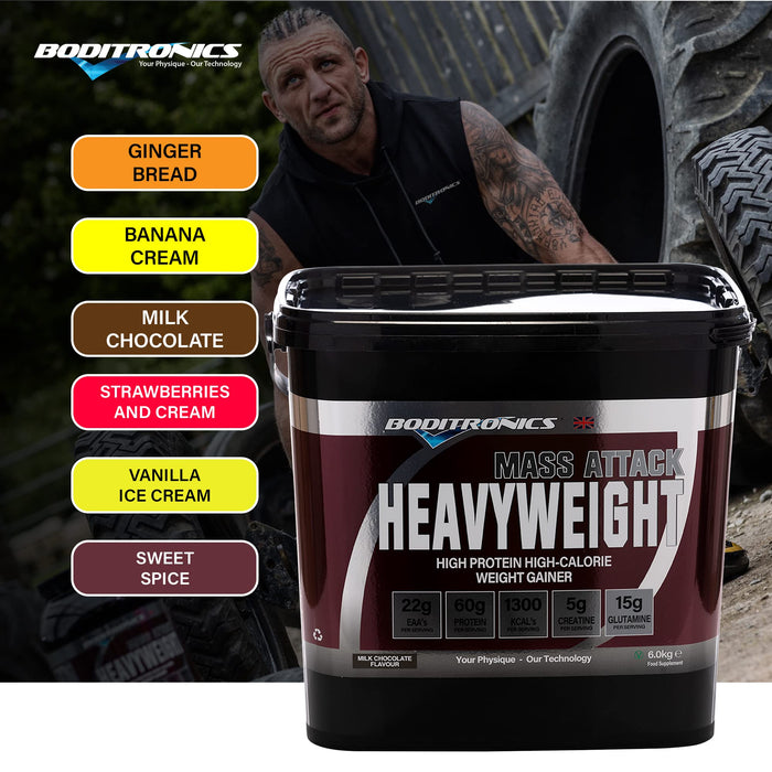 Mass Attack Heavyweight Chocolate Milk 6kg - Sports Nutrition at MySupplementShop by Boditronics