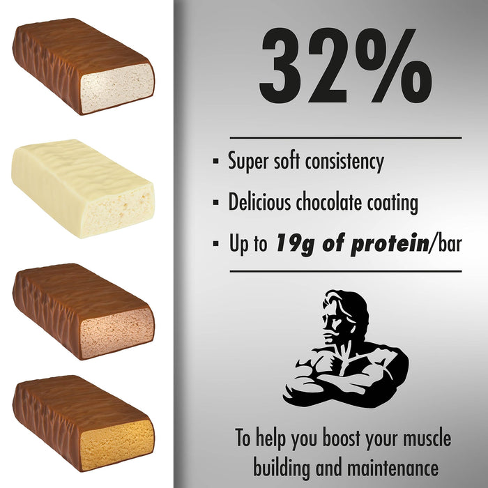 Weider 32% High Protein Bar Strawberry  12 x 60g - Protein at MySupplementShop by Weider