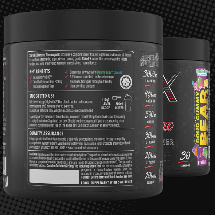 Applied Nutrition Shred X Fat Burner 300g (30 Servings) - Diet & Weight Management at MySupplementShop by Applied Nutrition