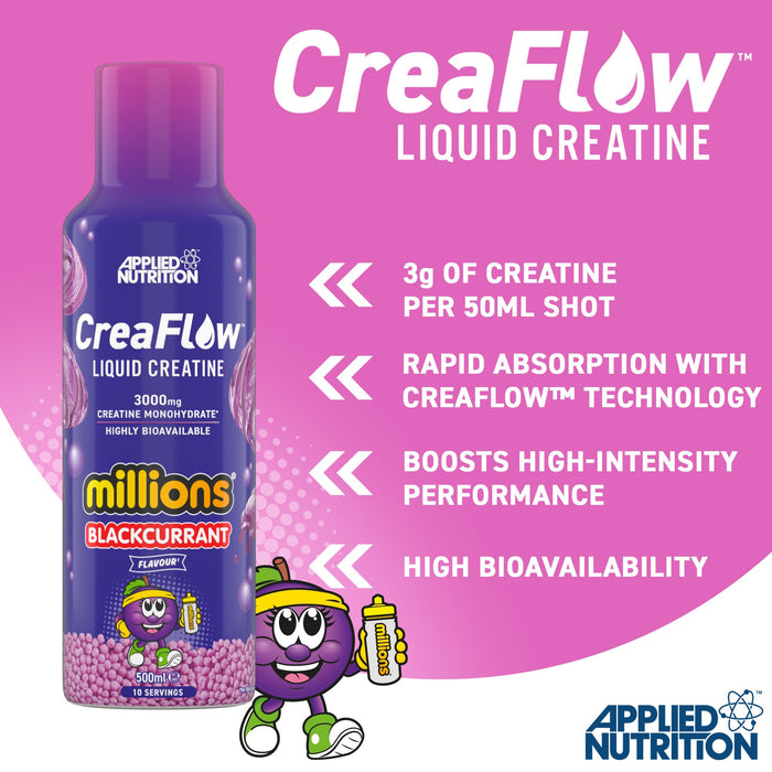 Applied Nutrition Liquid CreaFlow™ Pure Liquid Creatine 500ml 10 Servings - Creatine Liquid at MySupplementShop by Applied Nutrition