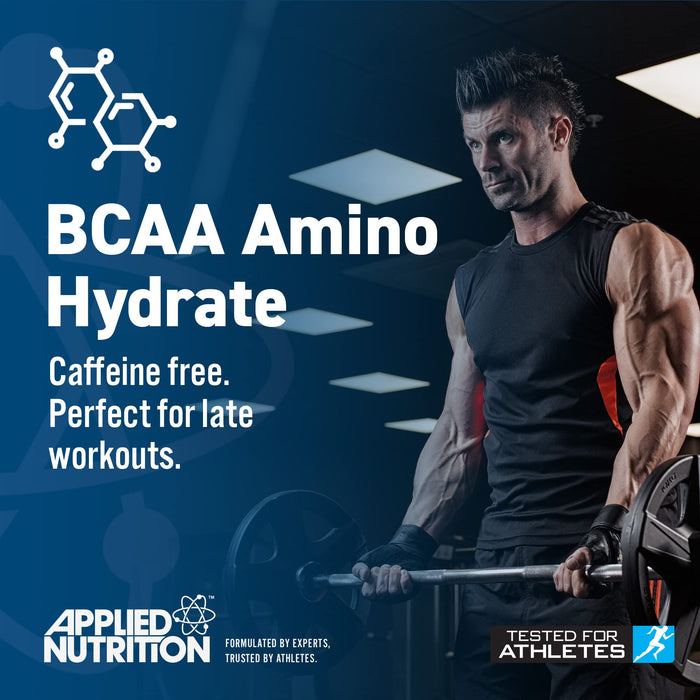 Applied Nutrition BCAA Amino-Hydrate Caffeine Free Cans, Strawberry Soda - 12 x 330ml - Drink Flavored at MySupplementShop by Applied Nutrition