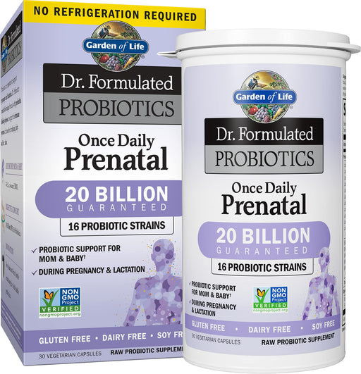 Garden of Life Dr. Formulated Probiotics Once Daily Prenatal - 30 vcaps - Vitamins & Minerals at MySupplementShop by Garden of Life