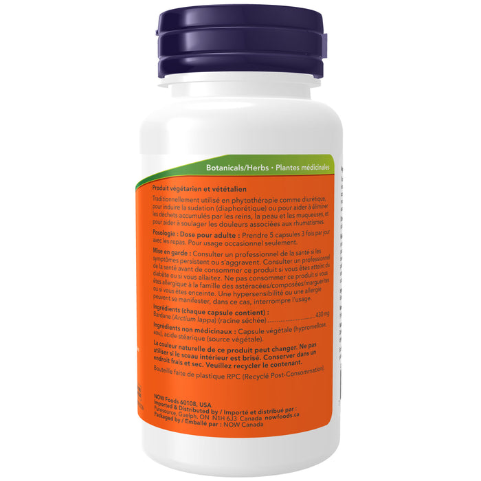 NOW Foods Klettenwurzel, 430 mg – 100 Kapseln